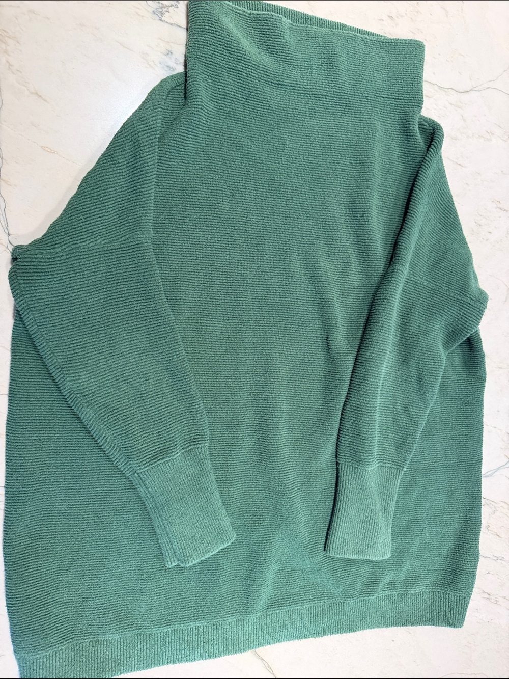 Free People Green Turtleneck Sweater